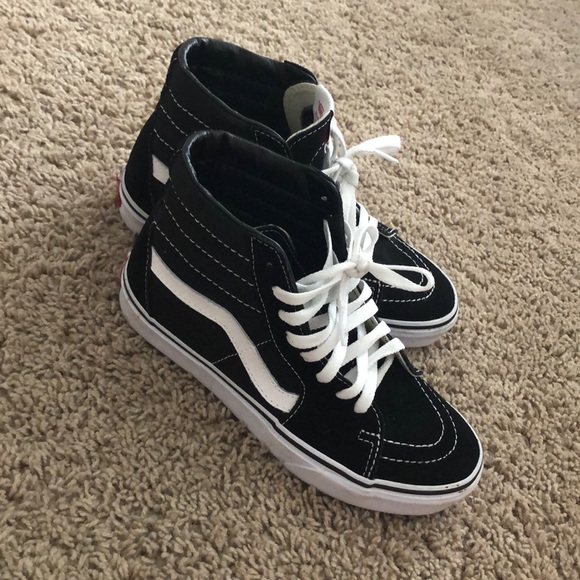 Black and White Hightop Vans - Picture 2 of 4